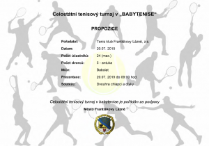 Propozice - Babytenis 2019 (20.7.)